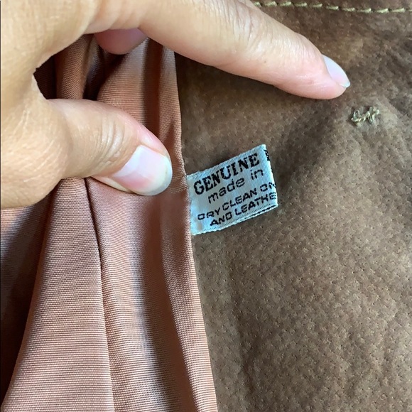 Vintage Suede Leather Blazer Jacket - Picture 10 of 15